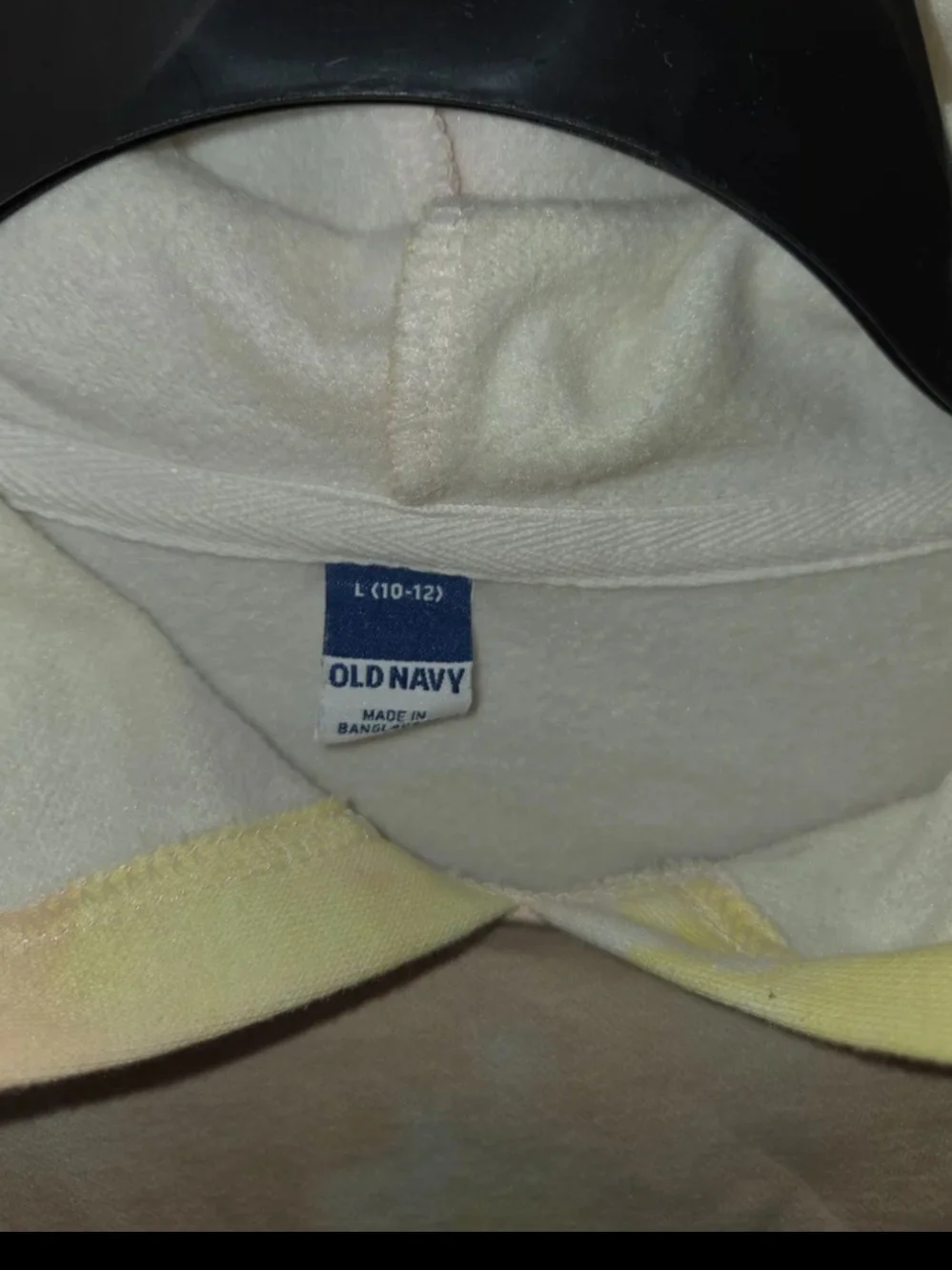 Old Navy Kids Pastel Tie-Dye Hoodie - Yellow & Pink